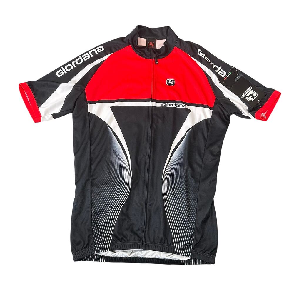 Giordana Men's Short Sleeve Cycling Full Zip Jersey Size L